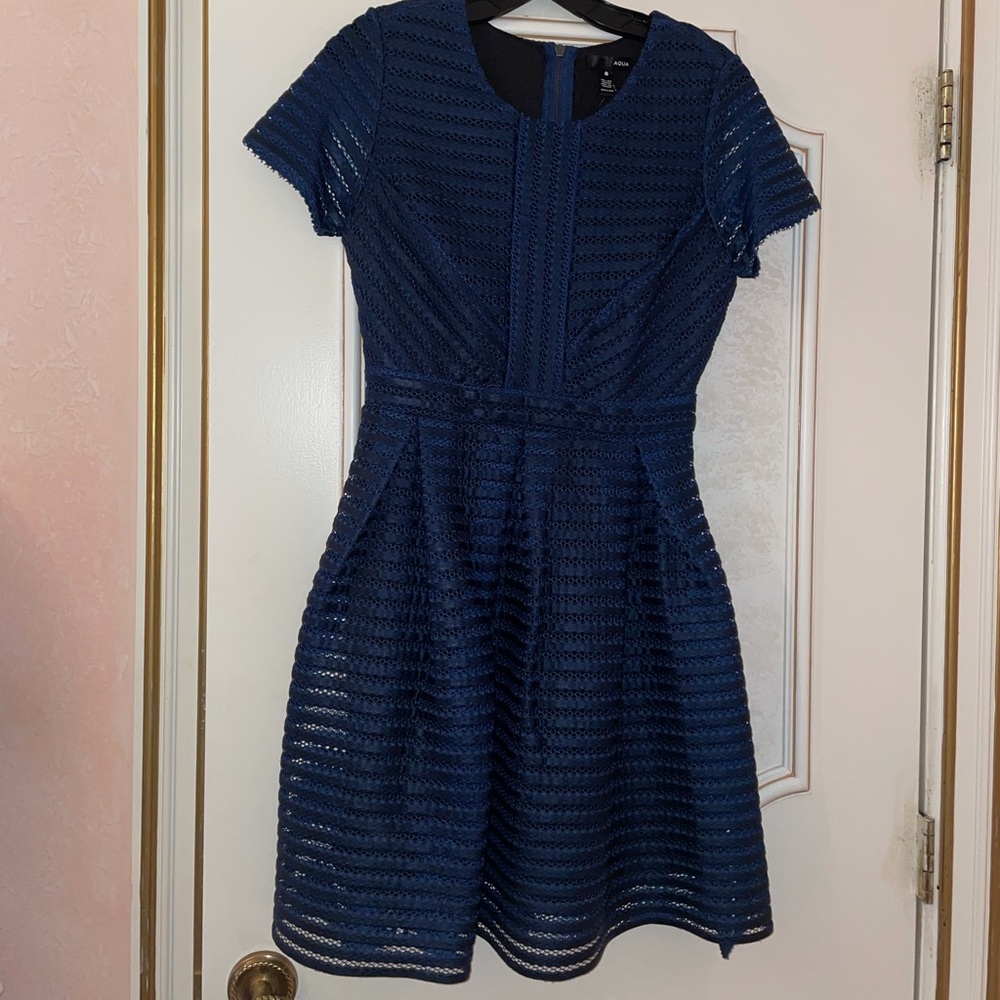 Aqua Navy dress